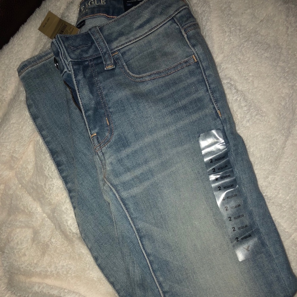 American Eagle Light Wash Jean Jeggings